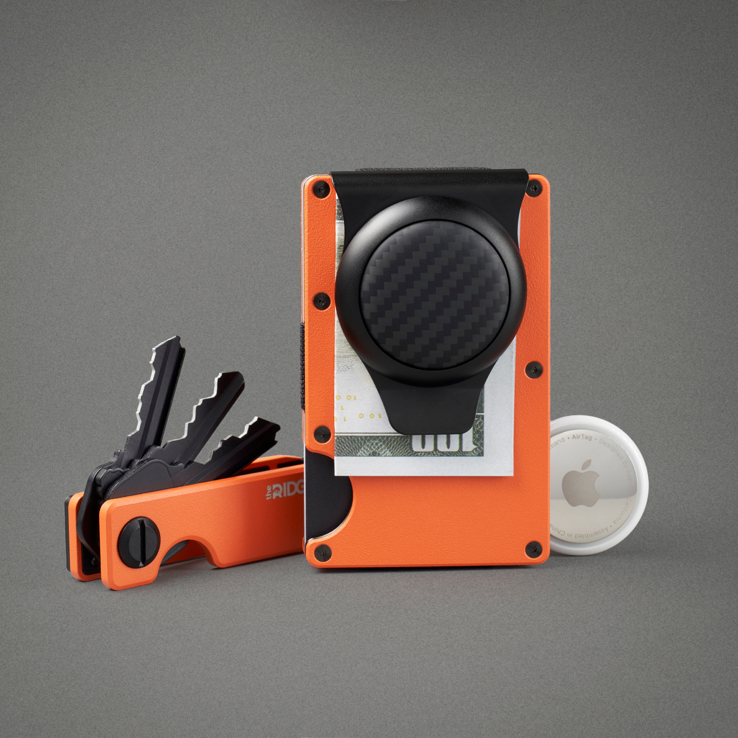 Carbon AirTag Money Clip - Carbon Fiber 3k - Ridge Global